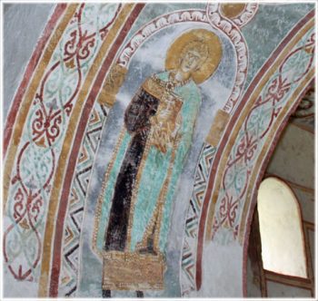Fresco from the church in Garde.