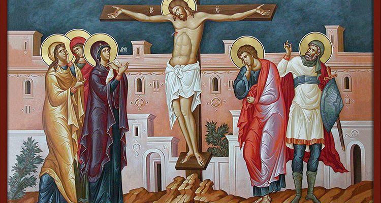Macedonian style icon of the Crucifixion of our Lord