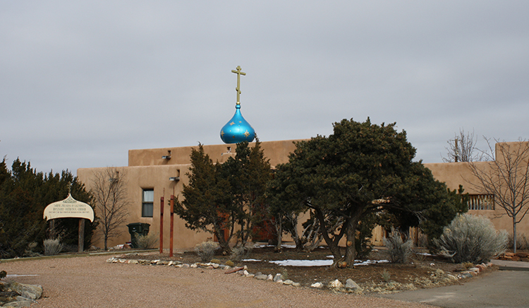 Photo of the parish of St Juliana of Lazarevo in Santa Fe, New Mexico