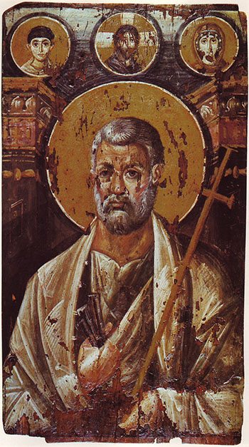 Icon of Saint Peter from first half of the 7th century, Mt Sinai.